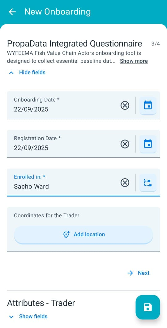 participant attributes